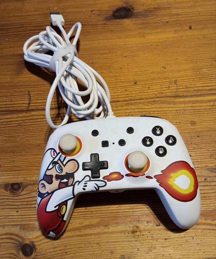 Manette filaire améliorée PowerA pour Switch - Fireball Mari, Games en Spelcomputers, Spelcomputers | Nintendo Consoles | Accessoires
