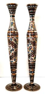 Vazen met Perzisch Minakari-email., Ophalen of Verzenden