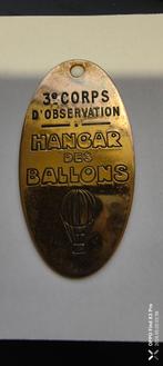 médaille 3 corps d observation hangar des ballons, Enlèvement