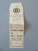 1950,s besproken loué ticket 3e klasse FBN Buurtspoorwegen, Verzenden, Zo goed als nieuw, Trein, Overige typen