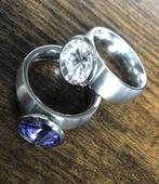 Stainless Steel Ringen mt5,6,7,8,9 per stuk te verkrijgen, Handtassen en Accessoires, Ringen, Ophalen, Overige kleuren, Nieuw