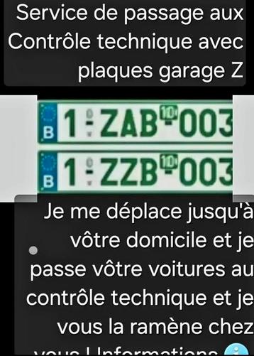 Passage au contrôle technique plaque Z., Autos, Particulier, Achat