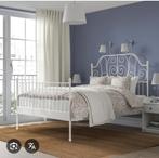 Ikea Leirvik bed, 140 cm, Enlèvement, Utilisé, Blanc
