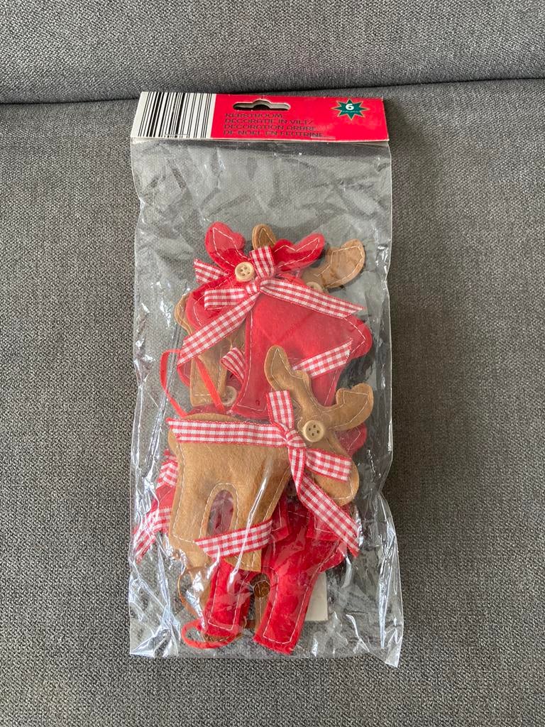 Nouvelle décoration de sapin de Noël 6 pièces, Enlèvement ou Envoi, Neuf