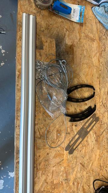 D d rail kit voor ophangen lampen aquarium beschikbaar voor biedingen
