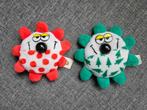 Lot de 2 petites peluches vintage WAPPY rouge et vert, Verzamelen, Beren en Cherished Teddies, Ophalen of Verzenden, Zo goed als nieuw