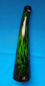 green/black banana vaas LEONARDO, Huis en Inrichting, Woonaccessoires | Vazen, Ophalen, Gebruikt, Glas, Minder dan 50 cm