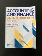 Eddie McLaney - Accounting and finance an introduction, Livres, Économie, Management & Marketing, Utilisé, Enlèvement ou Envoi