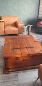 teak salontafel, Huis en Inrichting, Ophalen, Gebruikt