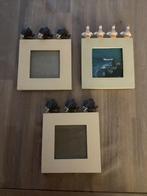 3 petits cadres sur pied, Enlèvement ou Envoi, Utilisé, Moins de 50 cm, Moins de 50 cm