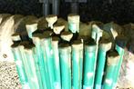 groene kunststof palen 11x 150 cm L 3 cm D, Tuin en Terras, Palen, Balken en Planken, Nieuw, Minder dan 180 cm, Palen, Ophalen