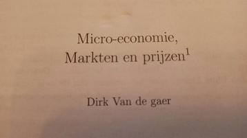 Cursus micro economie 2e TEW UGent  beschikbaar voor biedingen
