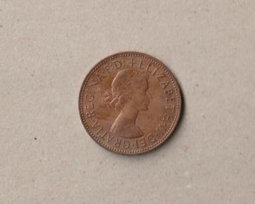 UK : 1 penny : 1961 : Queen Elisabeth II beschikbaar voor biedingen