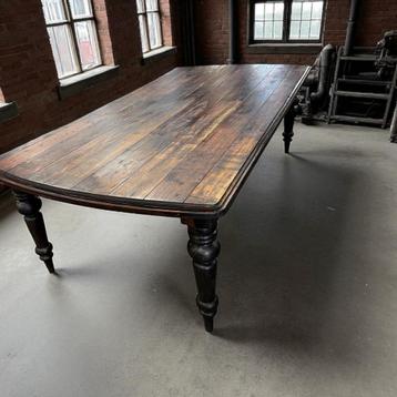 Table/table à manger vintage en bois XL, Enlèvement ou Envoi