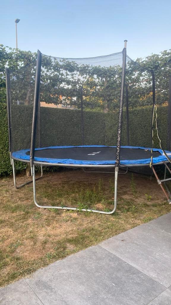 Trapoline met traplader, Kinderen en Baby's, Speelgoed | Buiten | Trampolines, Zo goed als nieuw, Ophalen