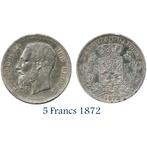 België >Leopold II - 5 francs - 1872, Postzegels en Munten, Zilver, Ophalen of Verzenden, Losse munt, Zilver