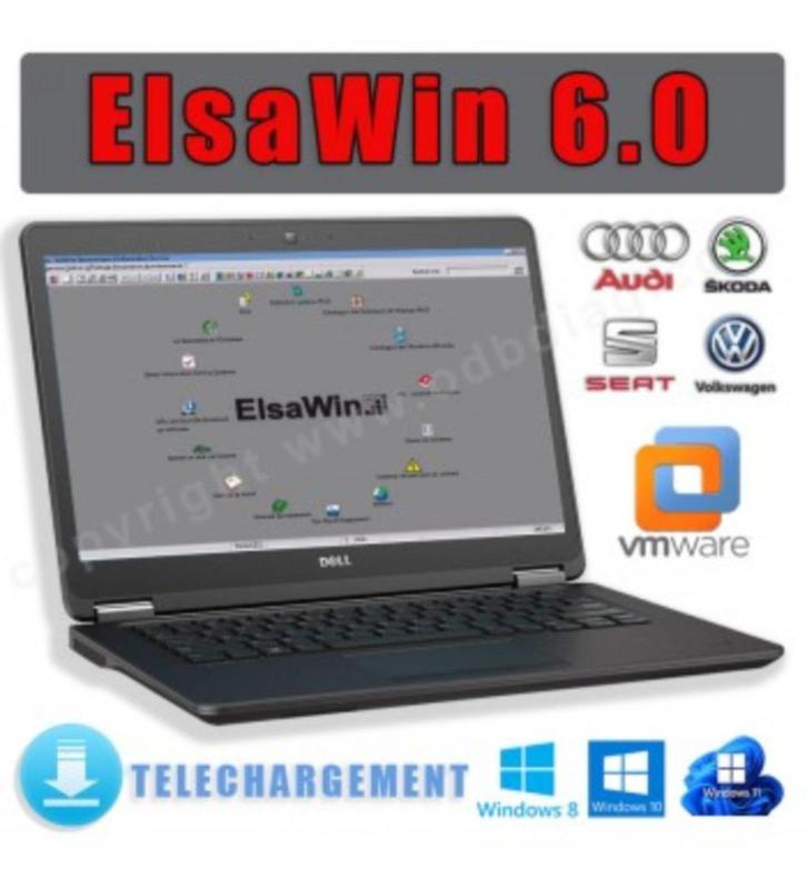 ELSAWIN 6 + ETKA 2025 VW AUDI SEAT SKODA DOWNLOAD, Auto diversen, Handleidingen en Instructieboekjes, Ophalen of Verzenden
