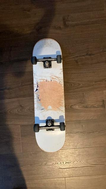 Professioneel skateboard + rail, Sport en Fitness, Skateboarden, Ophalen, Gebruikt, Skateboard