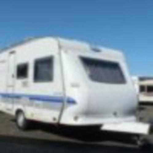 Caravan Hobby Easy De Luxe 2004, Caravans en Kamperen, Caravans, Particulier, tot en met 4, Treinzit, Hobby, Dwarsbed, Vast bed