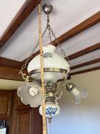Zeer mooie Landelijke luster, Huis en Inrichting, Lampen | Kroonluchters, Ophalen, Zo goed als nieuw, Glas, Klassiek / landelijk