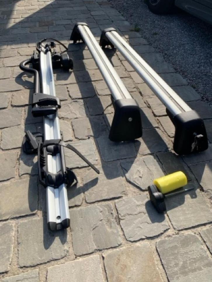 BMW dakdragers 5-reeks G30 berline plus fietsdrager, Auto diversen, Dakdragers, Gebruikt, Ophalen
