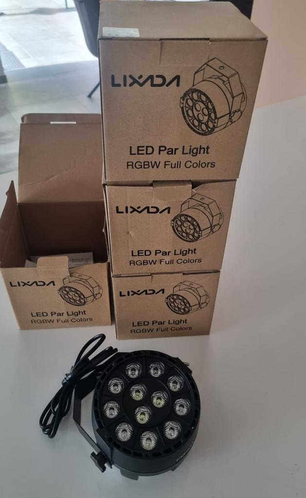 Lampes LED Lixada 4 pièces Nouveau !, Musique & Instruments, Lumières & Lasers, Comme neuf, Enlèvement ou Envoi