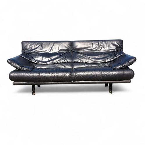 Paolo Piva ALANDA sofa zetel B&B italia 1980s zwart leder, Antiek en Kunst, Antiek | Meubels | Stoelen en Sofa's, Ophalen of Verzenden