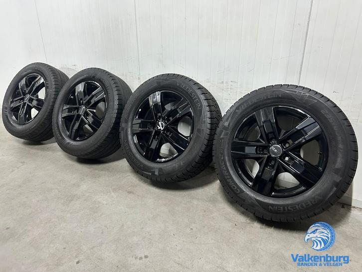 7mm! VW Crafter MAN TGE 17 inch zwarte velgen TPMS 5x120 All, Auto-onderdelen, Banden en Velgen, Banden en Velgen, All Season