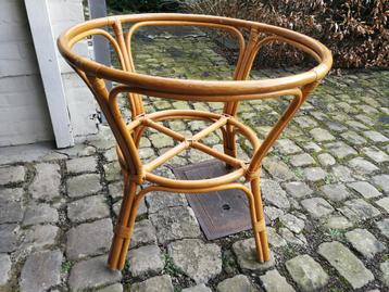 Vintage canne osier - Pied de table Voet beschikbaar voor biedingen