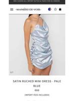 SEXY ELEGANTE JURK WAY OF SEEING satijnblauw XS, Kleding | Dames, Jurken, Blauw, Nieuw, Ophalen of Verzenden, Maat 34 (XS) of kleiner