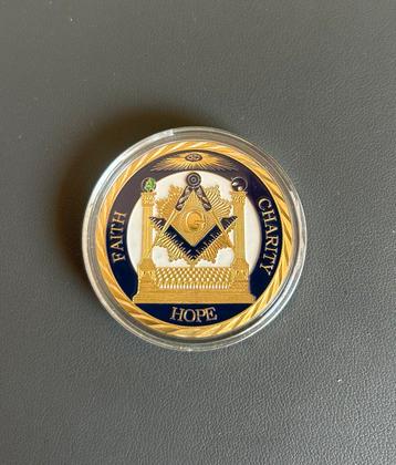 Pièce commémorative de Franc Maçon beschikbaar voor biedingen