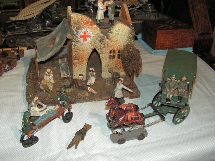 Hôpital de campagne allemand Lineol Elastolin, Antiquités & Art, Antiquités | Jouets, Enlèvement ou Envoi
