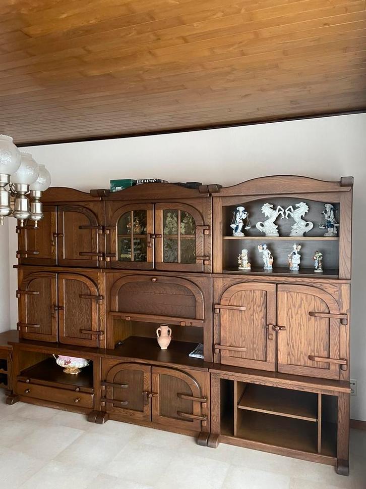 9-delige kastenset, Huis en Inrichting, Kasten | Buffetkasten, Gebruikt, 200 cm of meer, 200 cm of meer, 50 tot 75 cm, Met lade(s)