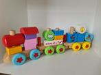 Houten trein Woezel & Pip met bouwblokken, Kinderen en Baby's, Speelgoed | Houten speelgoed, Ophalen of Verzenden, Zo goed als nieuw