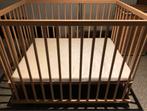 Houten Babypark, matrasje inbegrepen, Enlèvement, Comme neuf, Roulettes