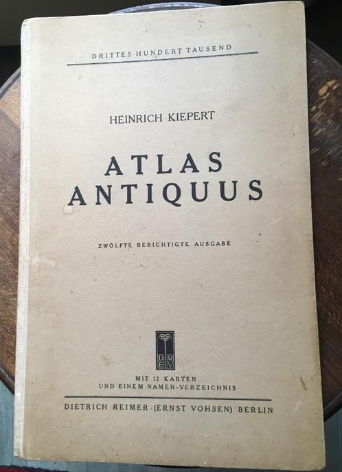 1902 Atlas Antiquus Heinrich Kiepert met 12 kaarten, Boeken, Atlassen en Landkaarten, Gelezen, Overige atlassen, Wereld, 1800 tot 2000