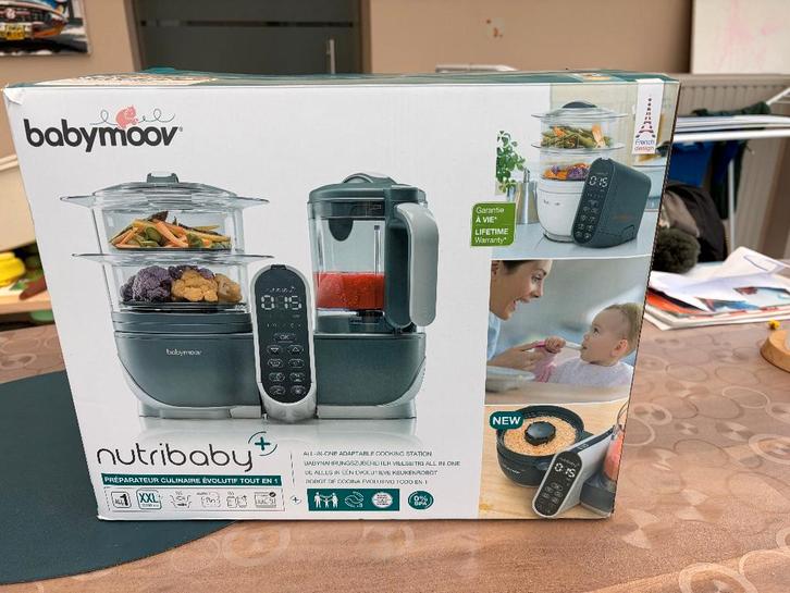Babymoov Stoomkoker-Mixer Nutribaby+, Kinderen en Baby's, Babyvoeding en Toebehoren, Zo goed als nieuw, Ophalen