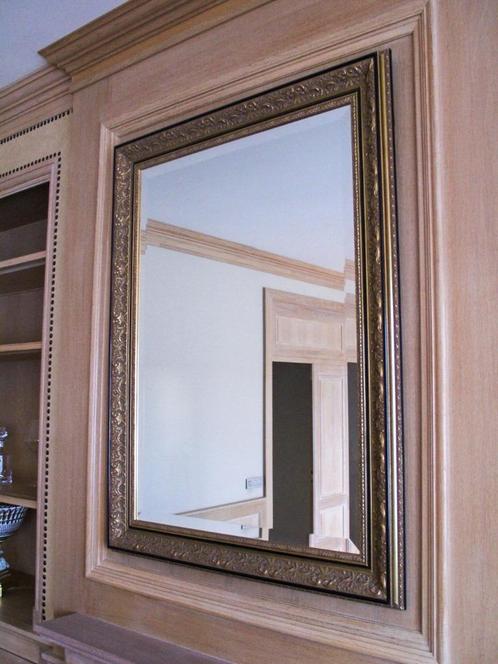Miroir Mural Classique avec Cadre Doré, Antiquités & Art, Antiquités | Miroirs, 50 à 100 cm, 100 à 150 cm, Rectangulaire, Enlèvement ou Envoi