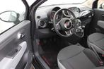 Fiat 500 1.2i Live AIRCO/CRUISE inclusief 2 JAAR garantie!, Auto's, Fiat, 4 zetels, Stof, Gebruikt, Zwart