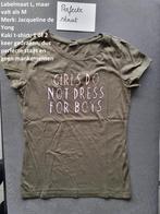 Kaki T-shirt maat M, Kleding | Dames, Maat 38/40 (M), Ophalen of Verzenden, Jacqueline de Yong, Zo goed als nieuw