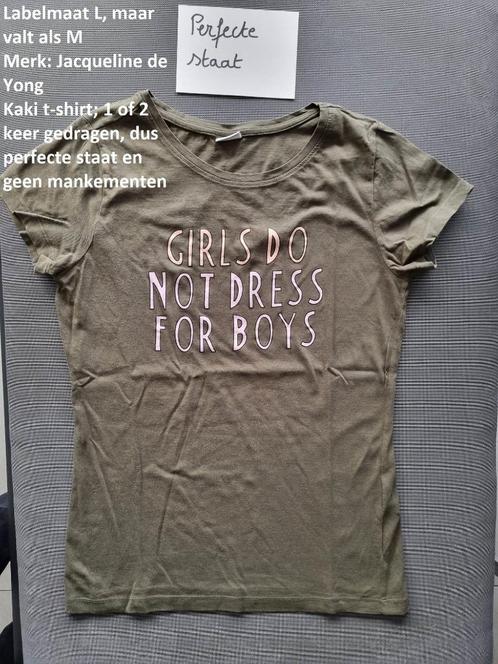 Kaki T-shirt maat M, Vêtements | Femmes, T-shirts, Comme neuf, Taille 38/40 (M), Autres couleurs, Manches courtes, Enlèvement ou Envoi
