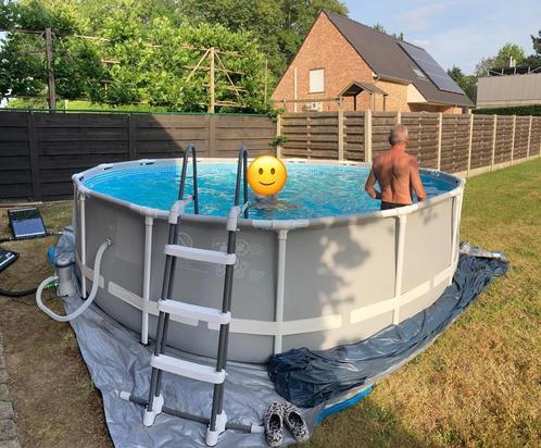 Rond opze tzwembad (Intex), Tuin en Terras, Zwembaden, Gebruikt, Opzetzwembad, Rond, Ophalen