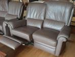 Dubbele lederen relax elektrisch, Huis en Inrichting, Ophalen, Past bij elke stijl, 150 tot 200 cm, Tweepersoons