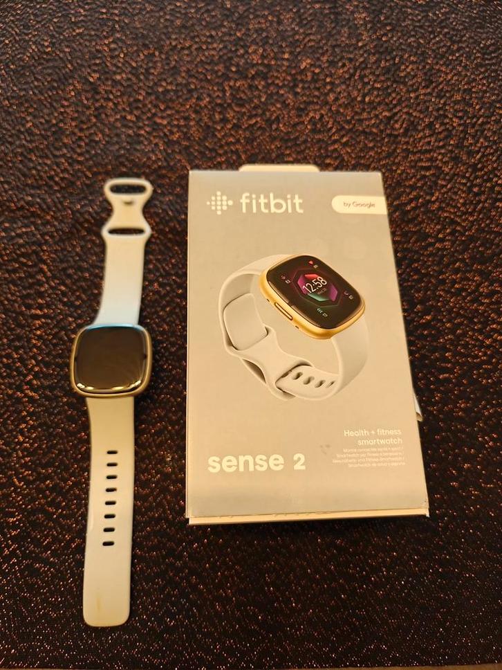 Fitbit Sense 2, lichtblauw, Handtassen en Accessoires, Smartwatches, Zo goed als nieuw, Ophalen of Verzenden