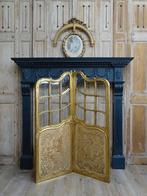 Frans kamerschermpje met facet geslepen glas, Ophalen of Verzenden