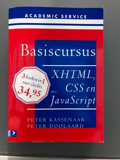 Basiscursus XHTML, CSS en Javascript, Boeken, Informatica en Computer, Zo goed als nieuw, Ophalen of Verzenden