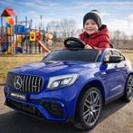 Elektrische Kinderauto 12V–Mercedes-Benz GLC 63S AMG| Blauw, Ophalen of Verzenden, Nieuw