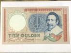 Pays Bas 10 gulden 1953 Hugo de Groot, Timbres & Monnaies, Billets de banque | Pays-Bas, Billets en vrac, 10 florins