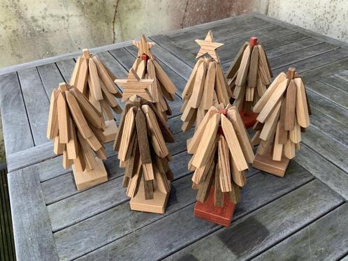 Onderzetters 'kerstboom' in hout, Huis en Inrichting, Woonaccessoires | Onderzetters, Nieuw, Pot of Pan, Ophalen of Verzenden
