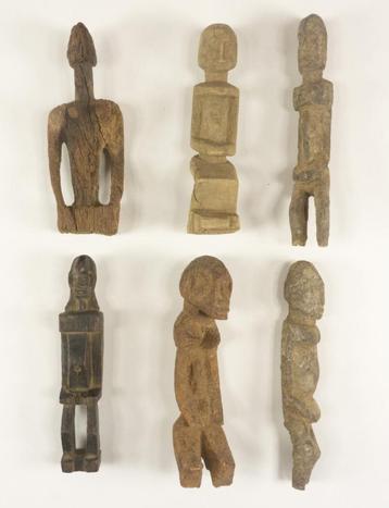Art Africain - 6 anciennes statuettes Dogon - Mali